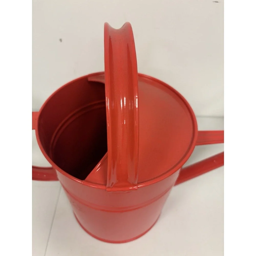 Crate & Barrel Standard Garden Metal Watering Can Paprika 1 Gallon
